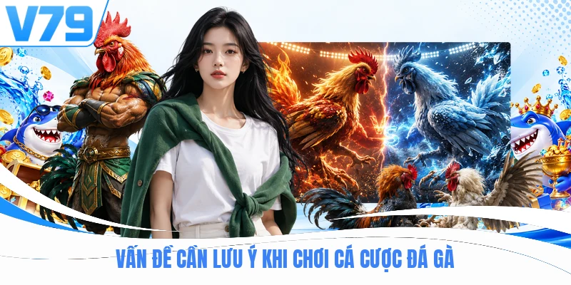 Vấn đề cần lưu ý khi chơi cá cược đá gà